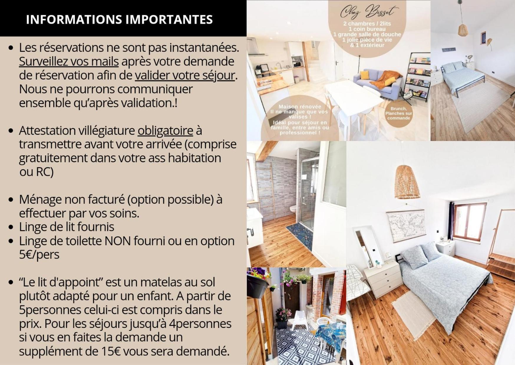 Gite Chez Bisset_2Chambres 4Personnes Lezoux Екстериор снимка
